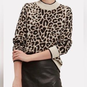 Veronica Beard Marly Leopard print sweater